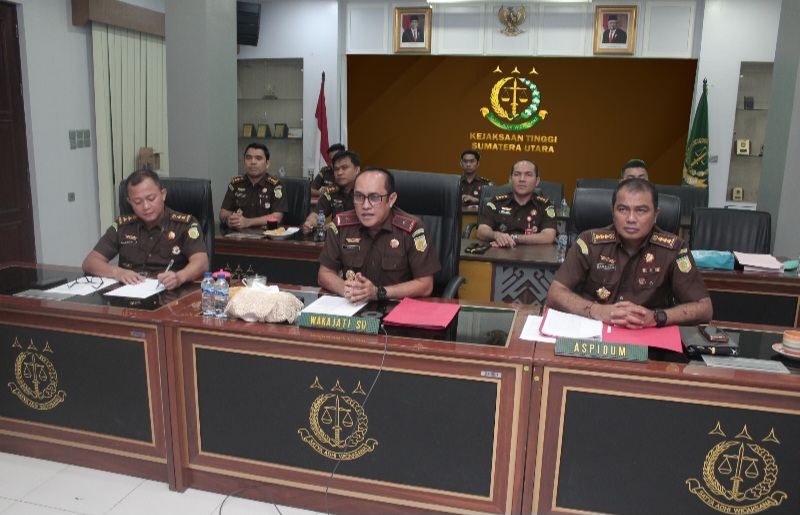 JAM Pidum Setujui Penghentian Penuntutan 5 Perkara Humanis Lewat RJ Di Wilkum Kejatisu