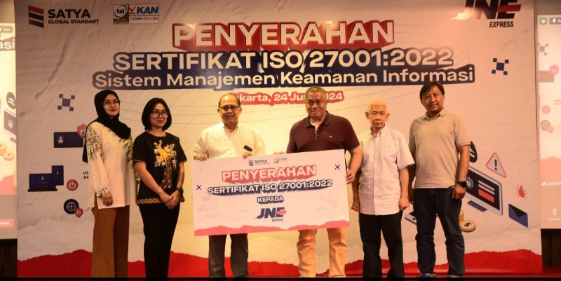 JNE Raih Sertifikasi ISO 27001:2022 Untuk Sistem Manajemen Keamanan Informasi