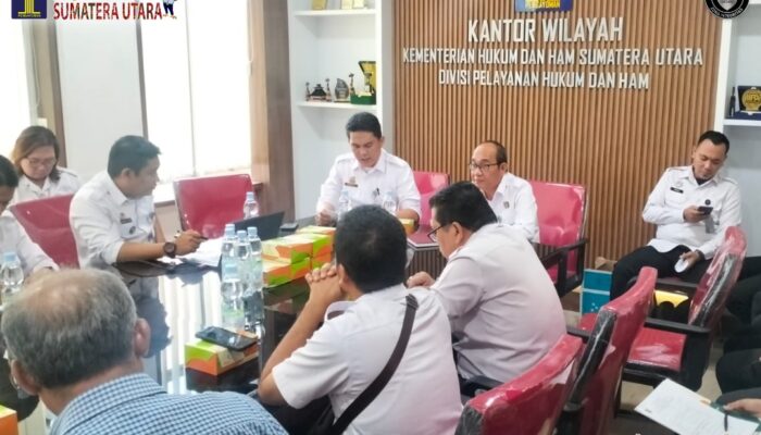 Kanwil Kemenkumham Sumut Rapat Pelaksanaan Audit Kepatuhan PMPJ Terhadap Notaris