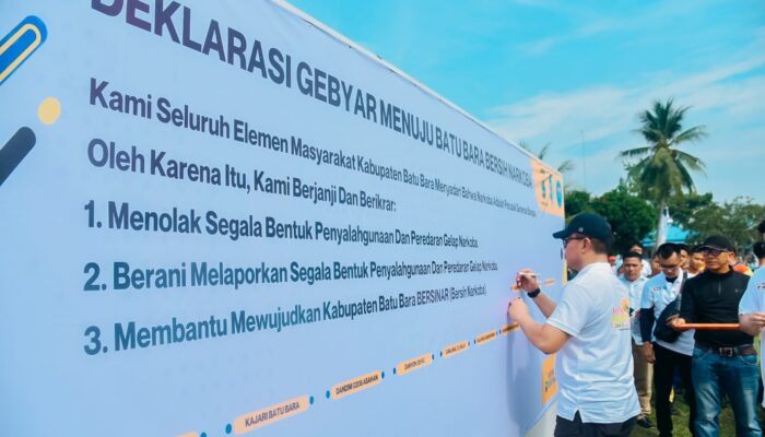 Deklarasi Batubara Bersih Narkoba Ditandatangani