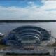 Terminal penumpang yang baru Pelabuhan Teluknibung nan megah siap dioperasikan pada 1 Juli 2024. Di sisi kiri, ferri cepat milik PT Indomal sedang bersandar siap mengantarkan para penumpang menuju Port Dickson Malaysia. Waspada/Ist