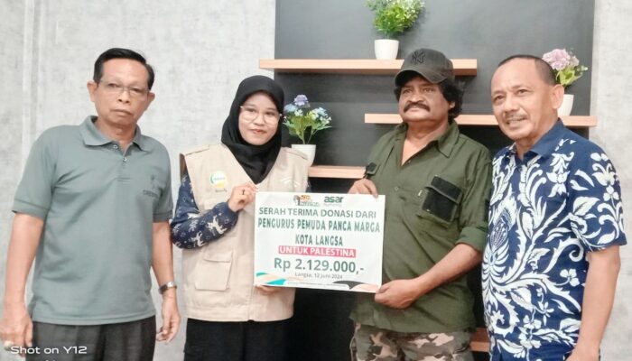 PPM Langsa Serahkan Donasi Peduli Palestina Hasil Galang Dana