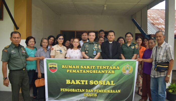 RS Tentara P.Siantar Gelar Baksos Pengobatan Gratis Bagi Lansia
