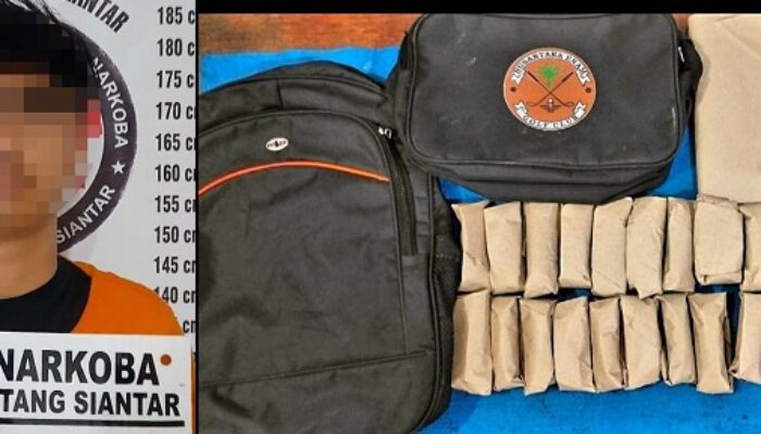 Polres P.Siantar Ringkus Pengedar Ganja