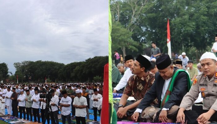 Polres Langkat Gelar Shalat Idul Adha 1445 H