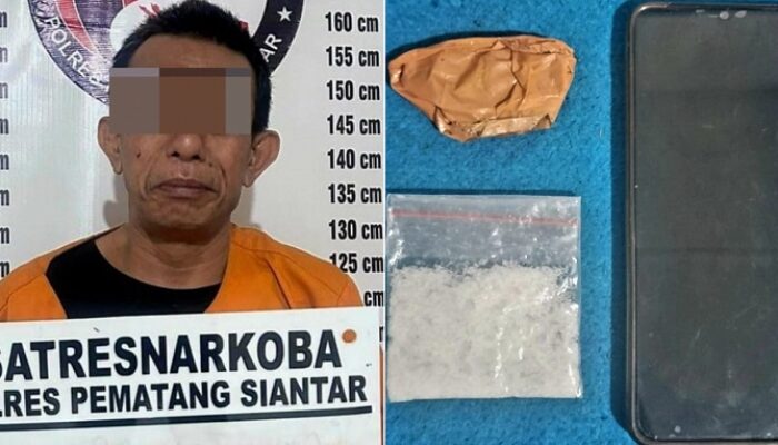 Polres P.Siantar Ringkus Residivis Miliki Sabu