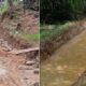 Kondisi jalan sejumlah desa di wilayah Kecamatan Barumun Barat benar-benar memprihatinkan, sehingga warga kesulitan mengangkut hasil pertanian. (Waspada/Ist)