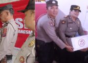 Jajaran Polsek P.Siantar Serahkan Bansos Ke Warga Sambut HUT Bhayangkara