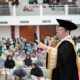 Prof. Dr. Danial, M.Ag., Rektor IAIN Lhokseumawe, menguraikan rekam jejak transformatif institusi dalam tiga tahun terakhir pada Rapat Senat Terbuka, Rabu (12/6). Waspada/ist