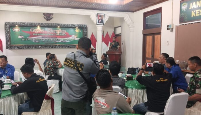 Dandim Agara Gelar Coffee Morning Bersama Insan Pers