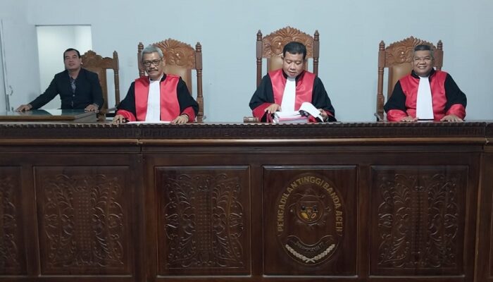 PT Banda Aceh Perberat Hukuman Keuchik Krung Seumayam Nagan Raya