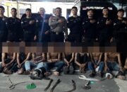 Polres P.Siantar Gagalkan Tawuran Dan Amankan 16 Remaja Bawa Sajam