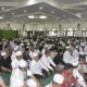 Pelaksanaan Sholat Idul Adha 1445 H di Mesjid Agung Nur Ala Nur. (Waspada/ist)