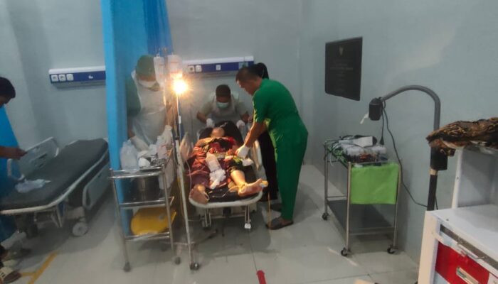 Gempar Di Agara, Seorang Wanita Nyaris Tewas Dibacok