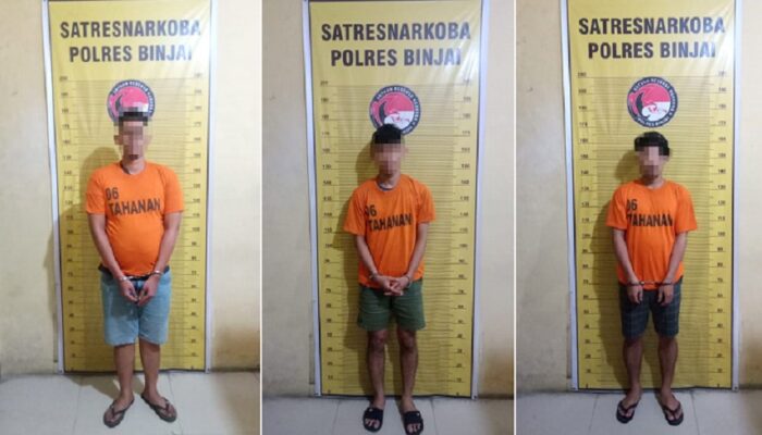 3 Pria Terlibat Sabu Ditangkap Polisi