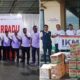 Pengurus DPD IKM Madina menyalurkan bantuan korban bencana Sumbar. Waspada/Ist