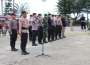 Kapolres Nias Pimpin Apel Gelar Pasukan Pengamanan Malam Takbiran