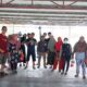 Management PT Aqua Fram Nusantara (Regal Spring Indonesia) menyalurkan daging kurban kepada masyarakat. Waspada/ist
