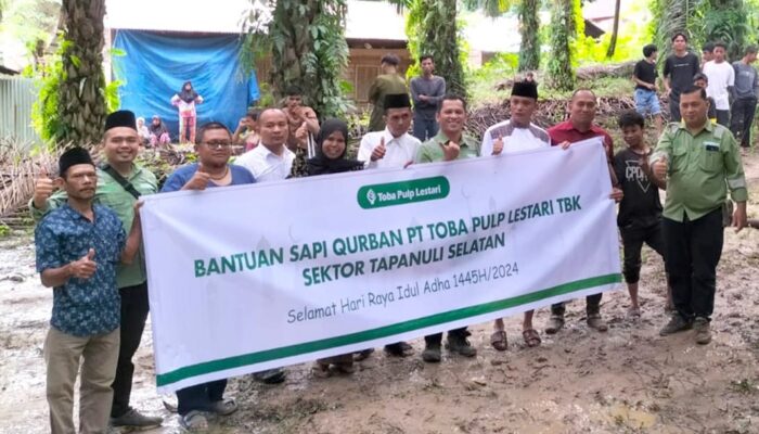 Rayakan Idul Adha 1445 H TPL Sektor Tapsel Kontribusikan 5 Hewan Kurban