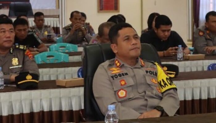 Kapolres P.Siantar Ikuti Taklimat Awal Audit Kinerja Itwasum Polri