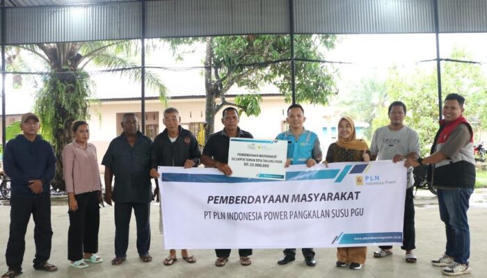 Kelompok Ternak Tanjung Pasir Terima Bantuan Dari PLN IP UBP