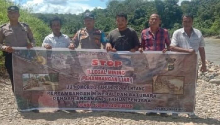 Polres Madina Imbau Setop Tambang Galian C Ilegal