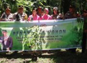 Implementasikan Tema Hari Bhayangkara Ke-78, Kapolres P.Siantar Tanam Pohon