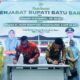   JALANNYA pisah sambut Pj Bupati Batubara Nizhamul kepada H. Heri Wahyudi Marpaung di aula rumah dinas bupati.Waspada/Ist
