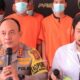 Kapolresta Banda Aceh, Kombes Pol Fahmi Irwan Ramli didamping Kasat Reskrim Kompol Fadillah Aditya Pramana sedang memberikan keterangan pers kepada awak media. (Waspada/Zafrullah)