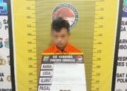 MHS alias M, 43, alamat Jalan Kader Manik, Kelurahan Aek Muara Pinang, Kecamatan Sibolga Selatan, Kota Sibolga ditahan karena dicurigai sebagai pengedar Sabu. Waspada/ist