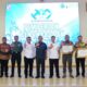 Pj.Bupati Deliserdang Ir.Wiriya Alrahman, MM, didampingi Plh.Sekdakab Deliserdang Dr.H.Citra Effendi Capah, Kepala BNNK Deliserdang Kombes Pol Endang Hermawan foto bersama penerima penghargaan pada peringatan Hari Anti Narkotika Internasional (HANI) Kabupaten Deliserdang Tahun 2024 di Aula Cendana lantai II Kantor Bupati Deliserdang, Rabu (26/6). (Waspada/Khairul K Siregar/B)