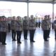 Para pejabat jajaran Polres Labuhanbatu mendengarkan pengarahan Wakapolres Kompol H. Matondang (Waspada/Ist)