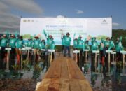 PTAR untuk yang kedua kalinya melakukan aksi tanam mangrove pada lahan seluas 29 Ha di Tapanuli Tengah. (Waspada/Ist)