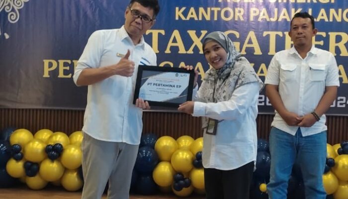 Pertamina EP Rantau Field Raih Penghargaan Dari KPP Pratama Langsa