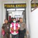 TERSANGKA IB saat di Kantor Kejari Medan. Waspada/ist
