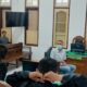 SUASANA persidangan kasus dugaan penganiayaan yang berlangsung di Ruang Cakra 9 PN Medan. Waspada/Rama Andriawan