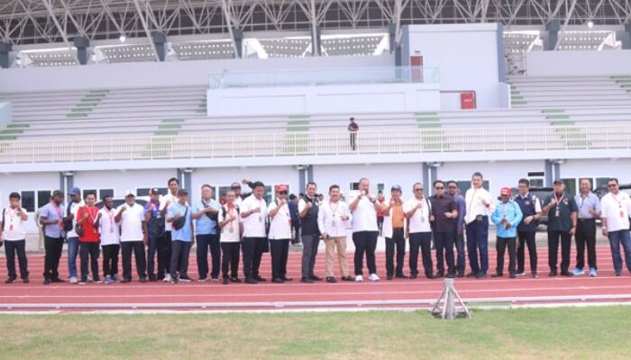Kontingen KONI 38 Provinsi Tinjau Sport Center Sumut