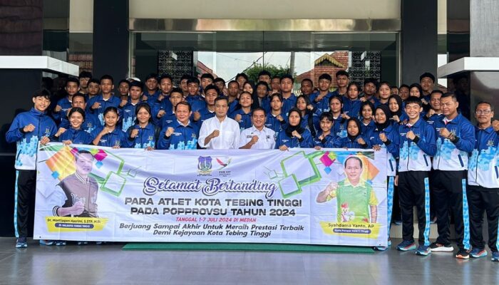 Pj Wali Kota Tebing Lepas 54 Atlet Ikut Popprovsu