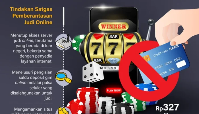 Gerak satgas menindak transaksi judi online