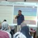 Deputi Kepala Perwakilan Bank Indonesia Provinsi Sumatera Utara, Yura Djalins saat memaparkan pencapaian KKSU 2024 pada acara Bincang Bareng Media, di Kantor Perwakilan BI Sumut, Senin (29/7).