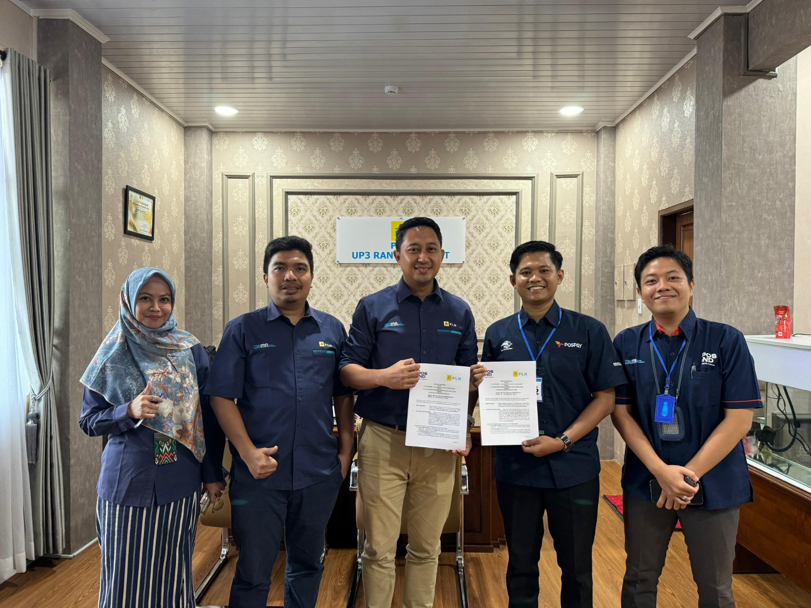 PLN UP3 Rantauprapat Teken Kerjasama Dengan PT. Pos Indonesia