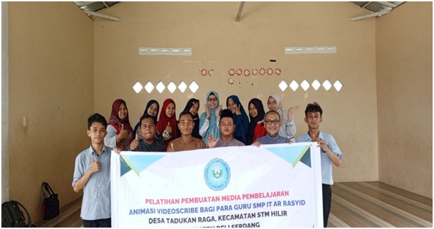 Pelatihan Media Pembelajaran Videoscribe Untuk Guru SMP IT Ar Rasyid