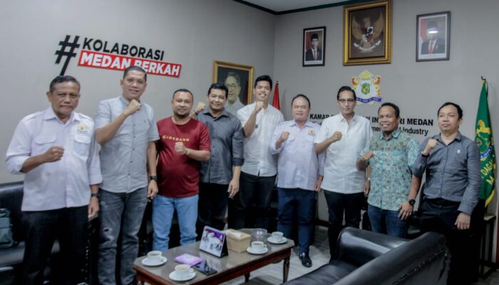 Ketua Kadin Medan Menyambut Silaturahmi Calon Wali Kota Medan Rico Waas