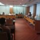 ANGGOTA Komisi B DPRD Sumut H Akhiruddin memimpin rapat dengan perwakilan masyarakat Pematang Biara, Dusun II, Kecamatan Pantai, dipimpin Hendri, dan mewakili dinas terkait Deli Serdang, di ruang dewan, Kamis (4/7). Waspada/Partono Budy