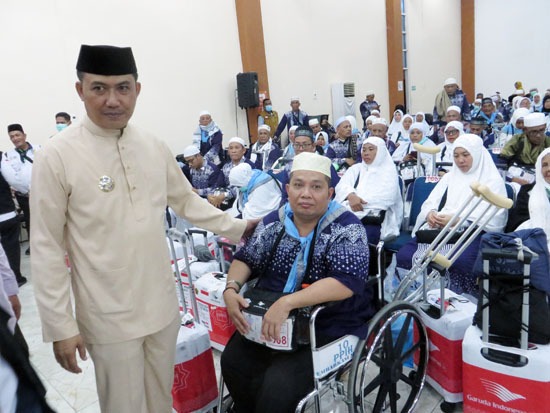 Foto-foto Pj. Bupati Heri Wahyudi Sambut 250 Jamaah Haji Batu Bara