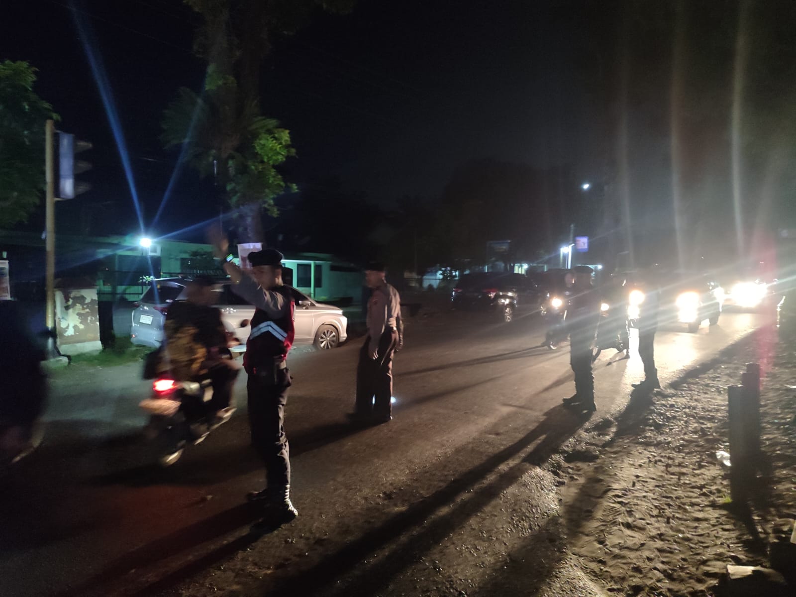 Polres Simalungun Gelar Patroli Skala Besar Antisipasi Kenakalan Geng Motor