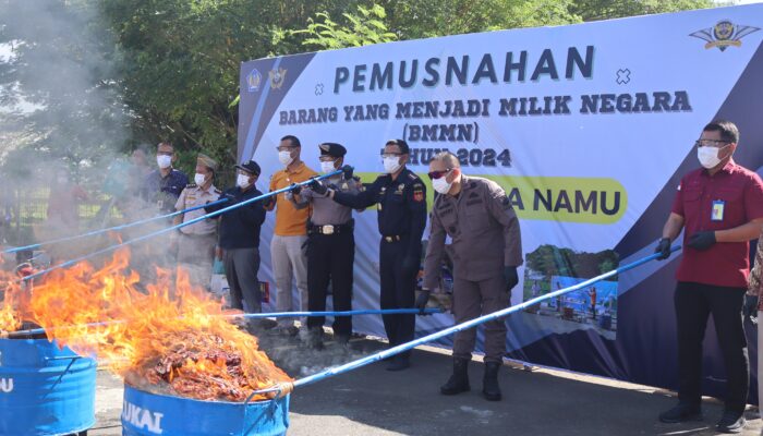 BC Kualanamu Musnahkan Barang Asal LN Rp88 Juta