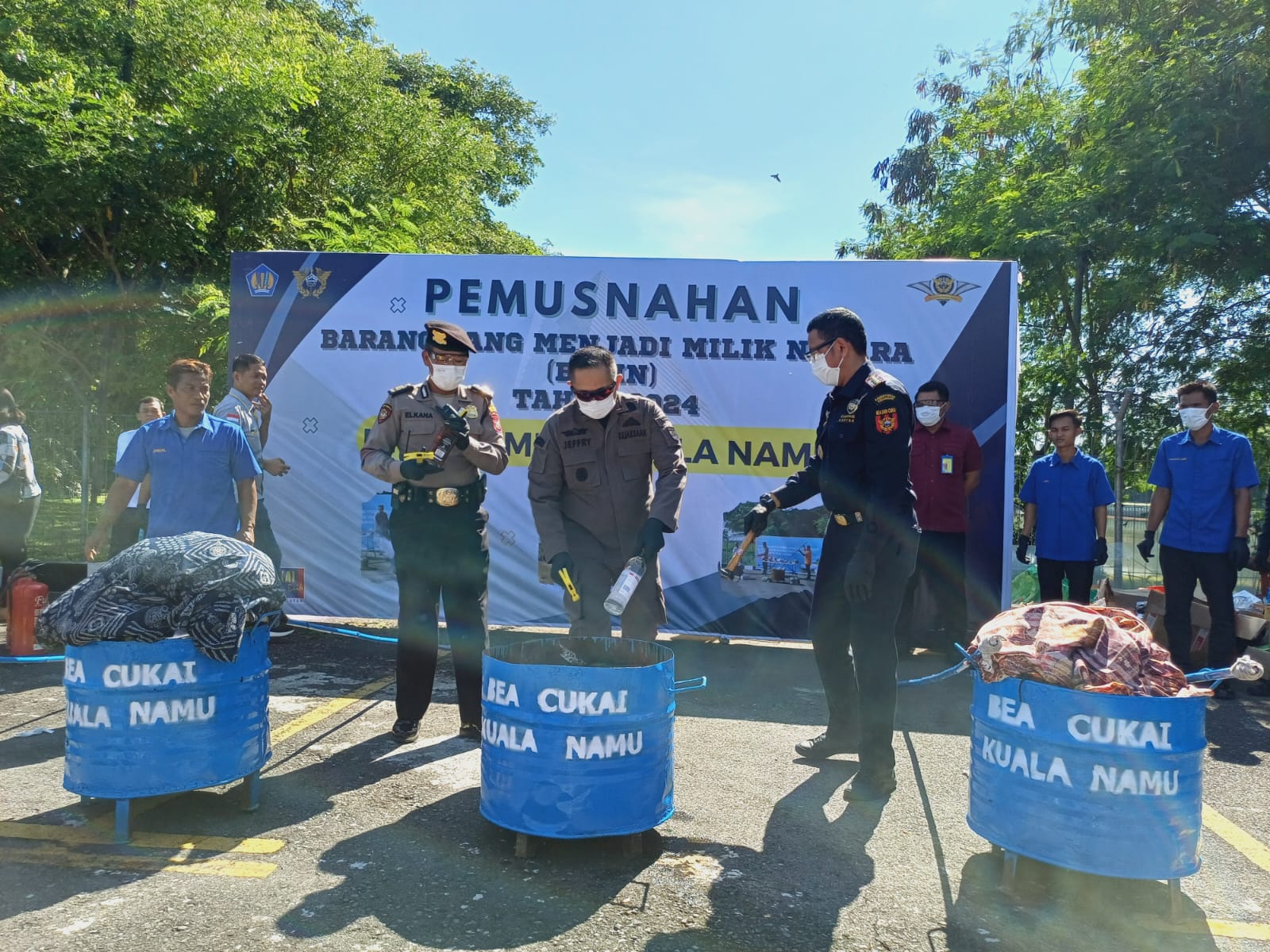 BC Kualanamu Musnahkan Barang Asal LN Rp88 Juta