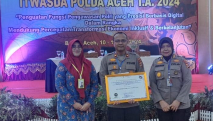 Polres Abdya Raih Penghargaan Ombudsman RI