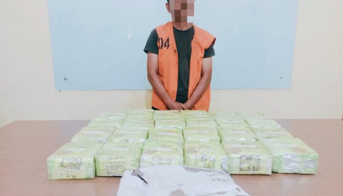 Polresta DS Gagalkan Penyelundupan 24 Kg Sabu Asal Malaysia Di Perairan Asahan